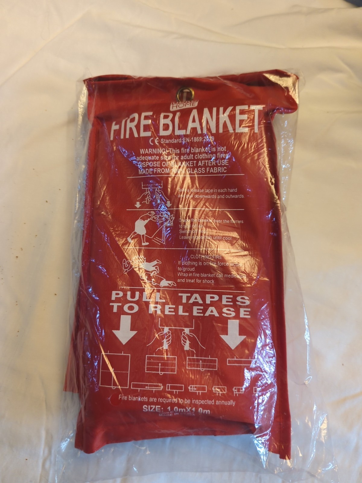 – 2 Pack Fire Blanket, Fiberglass Emergency Blanket, Fireproof,Flame DekeHome