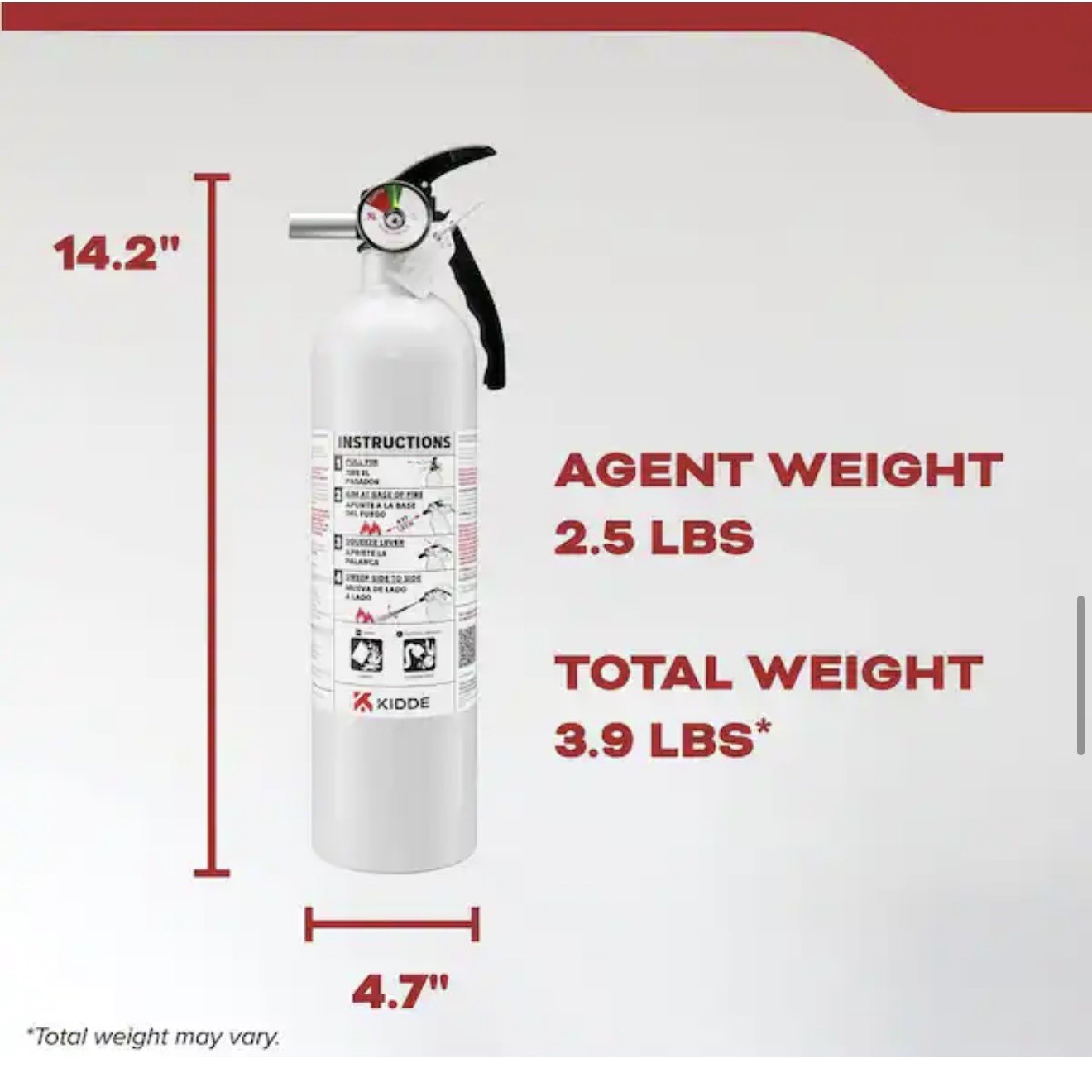 3x NEW Kidde 2-Pack | 1-A:10-B:C Recreation & 10-B:C Kitchen Fire Extinguisher