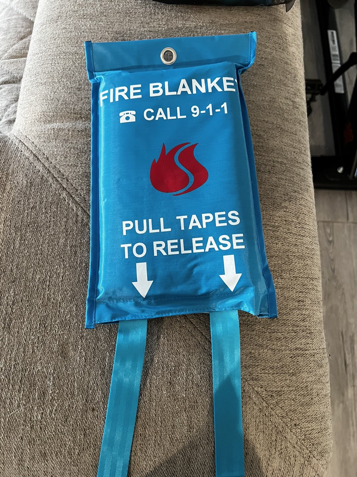 Black Pro Fire Blankets 2 pack Size 1.0M X 1.0M NWT