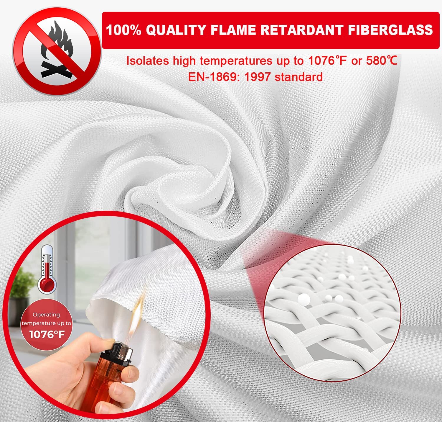 2Pack FIRE BLANKET Fiberglass Hero Emergency Home Retardant Prepared 39”x39”