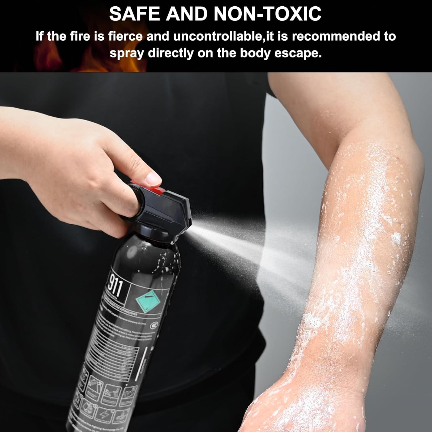 6Pack Fire Extinguisher for Home – 8 in 1 Portable A, B, C, K Fire Extinguishers