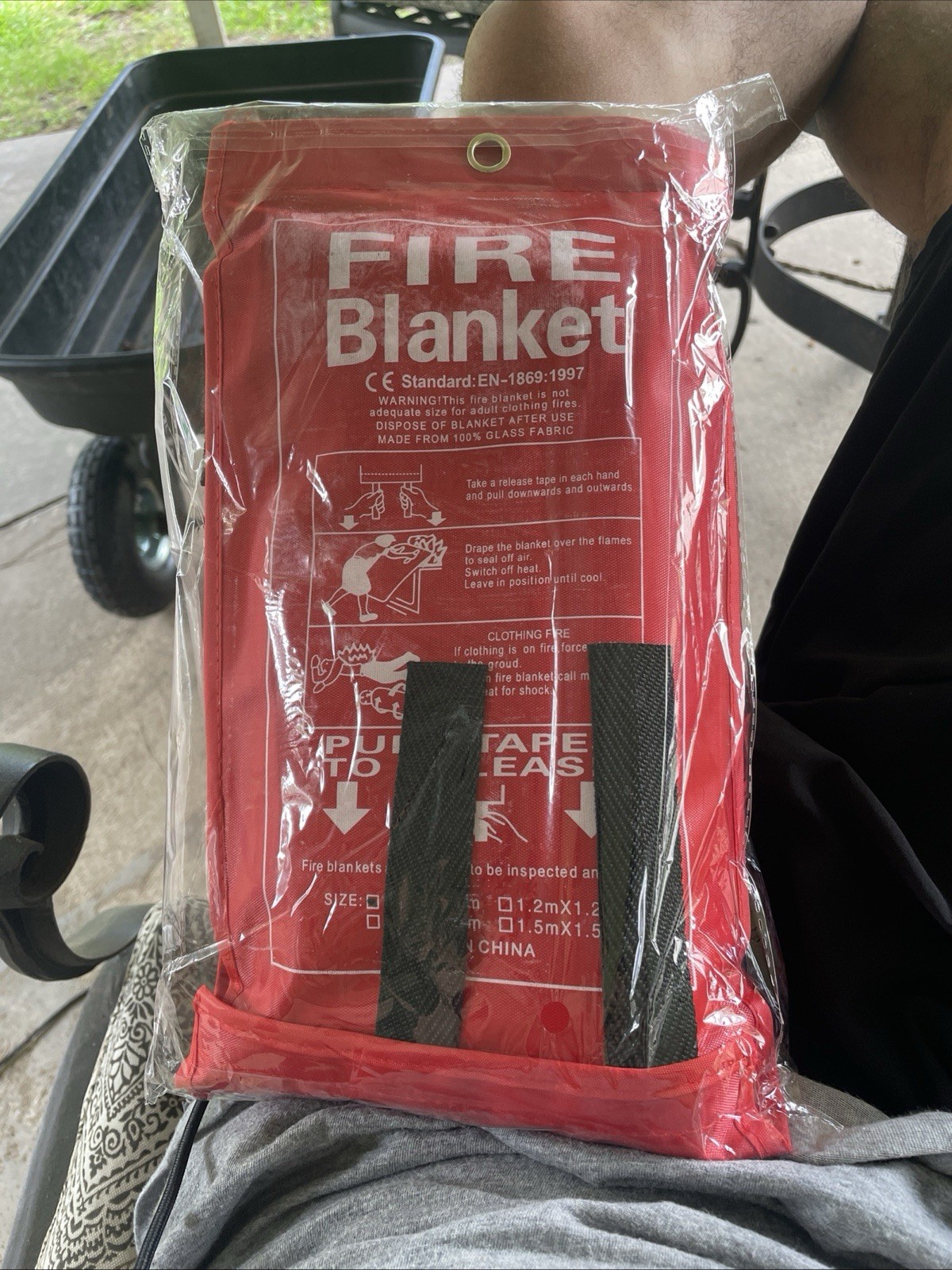 C Crystal Lemon Fire Blanket Kitchen Emergency Suppression Blanket (CL-Fire-01)