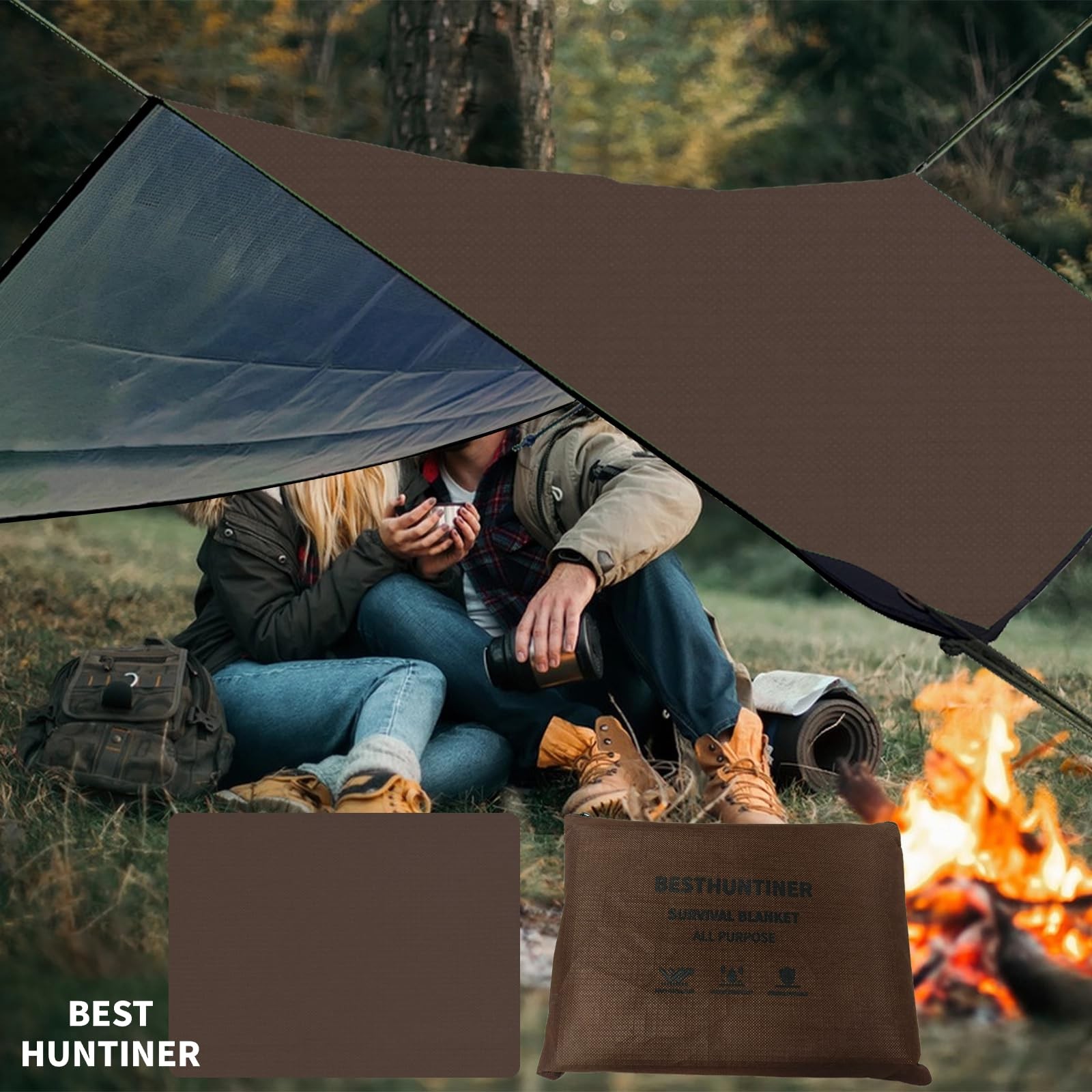 Heavy Duty Survival Blanket -Multifunctional Reflective Tarp Thermal Blanket …