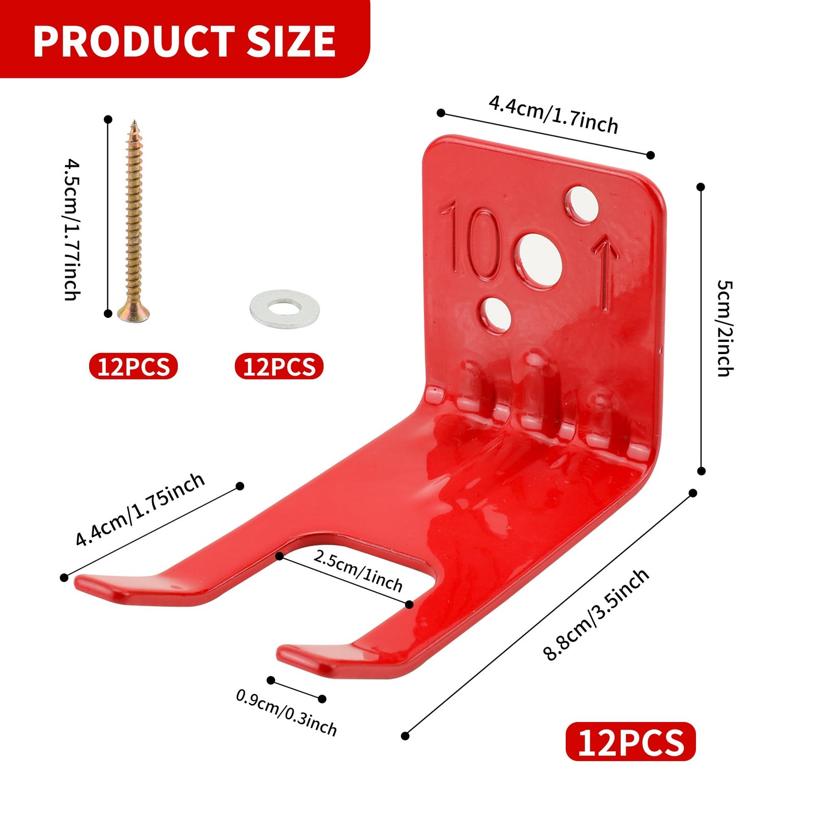 12 Pack Fire Extinguisher Bracket Universal Fire Extinguisher Wall Mounts Fir…