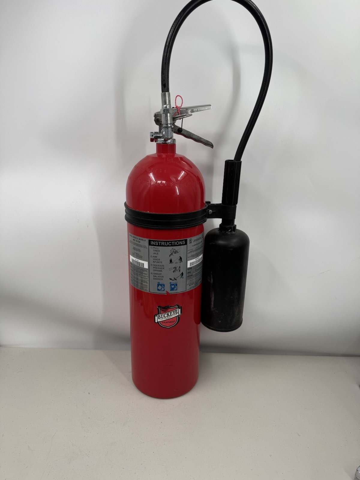 Buckeye Fire Equipment 461 Fire Extinguisher 15 Lb C02 Class 10Bc Ul 2017