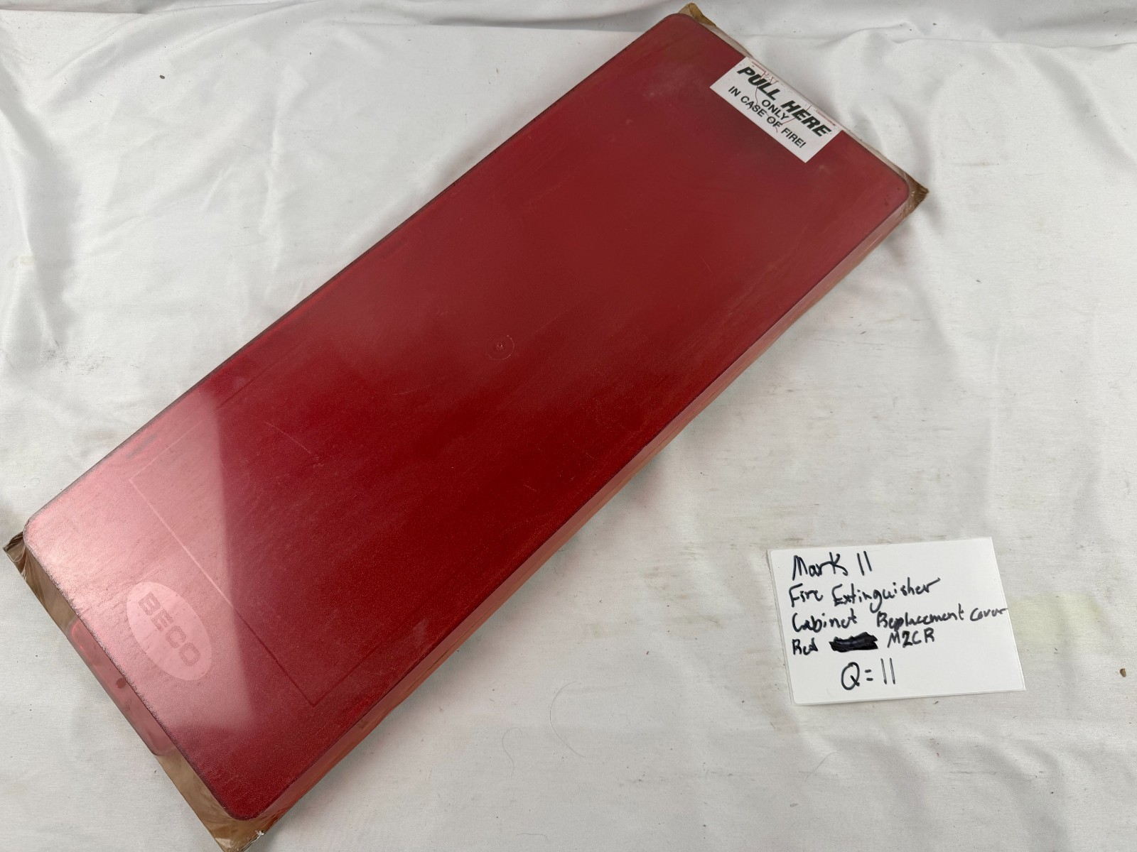 BECO Mark II M2CR Fire Extinguisher Cabinet Replacement Cover Door Red