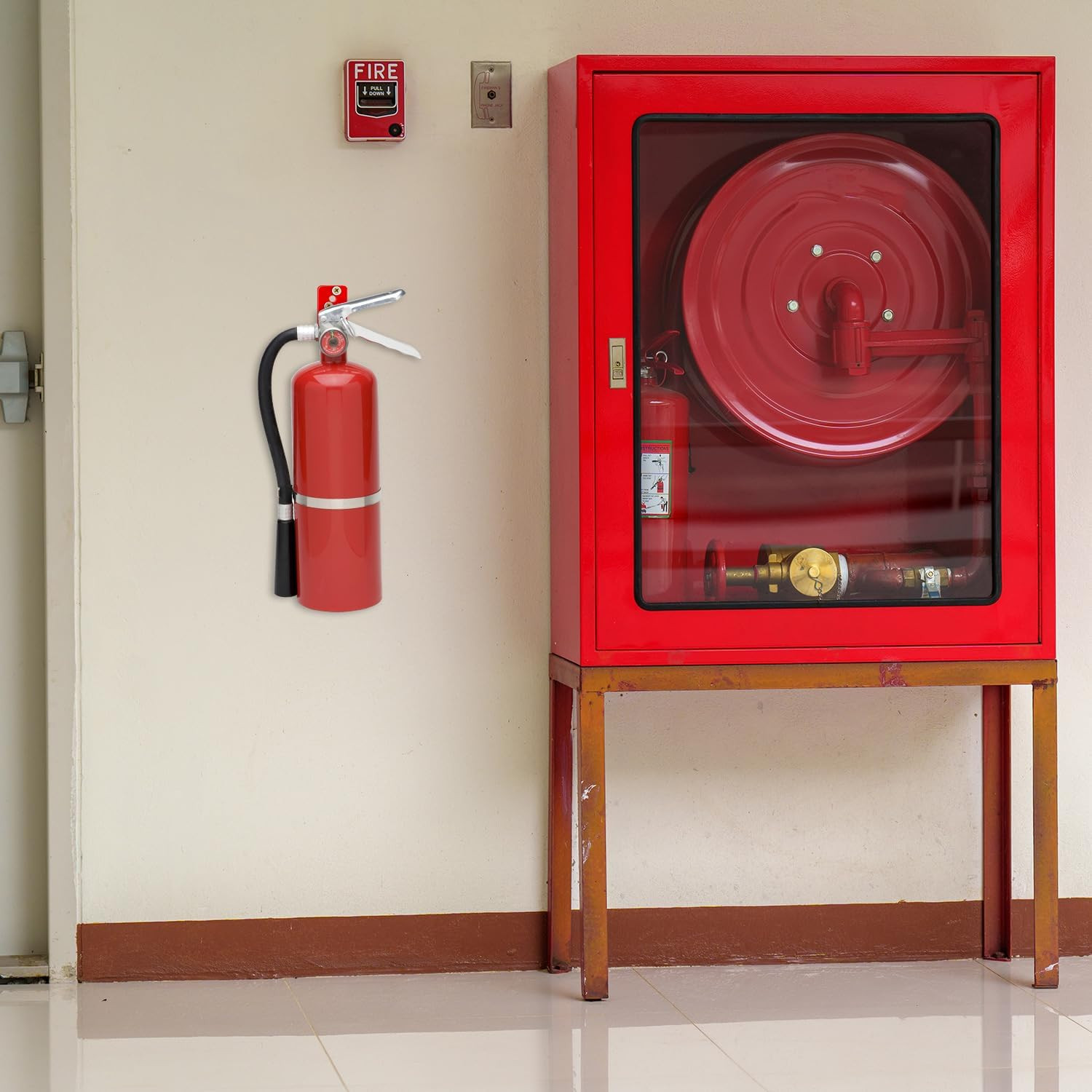 8 Pack Fire Extinguisher Mount Bracket, 5 to 40 lb Fire Extinguisher Holder with