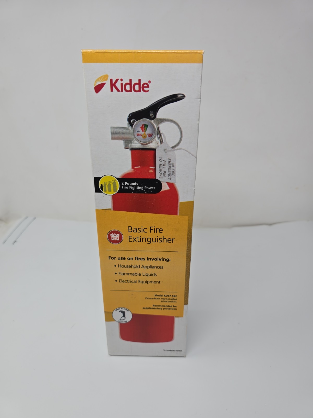KIDDE DRY CHEMICAL FIRE EXTINGUISHER Home Car Auto Garage Kitchen Safety 5-B:C