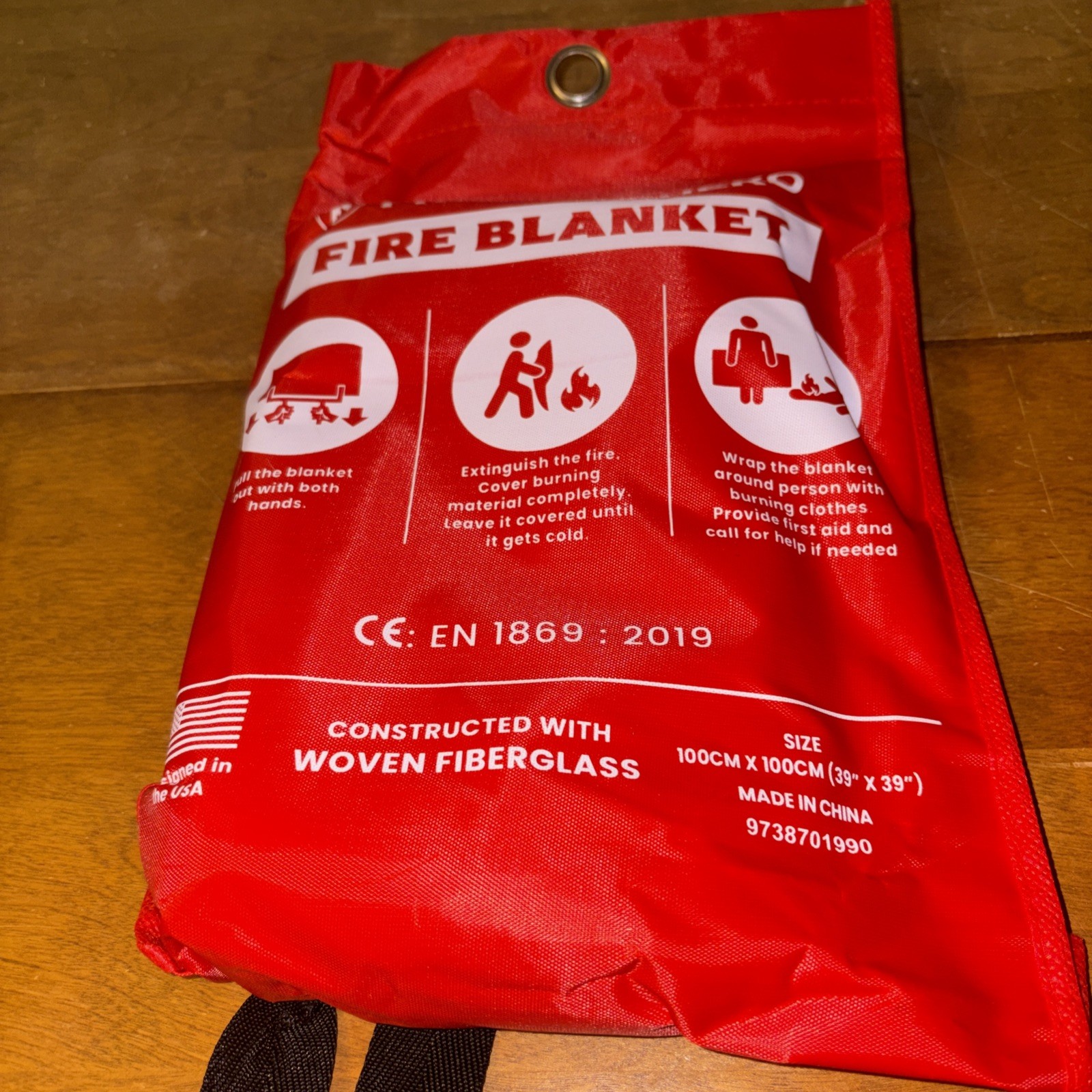 prepared hero emergency fire blanket 39×39 NIB
