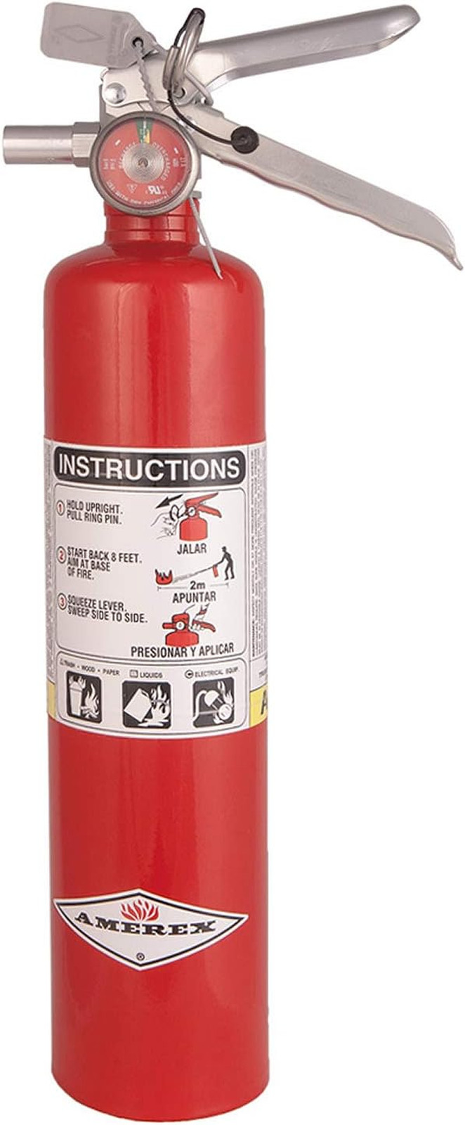 B417T ABC Dry Chemical Fire Extinguisher – 2.5 Lb Rechargeable All-Purpose Extin