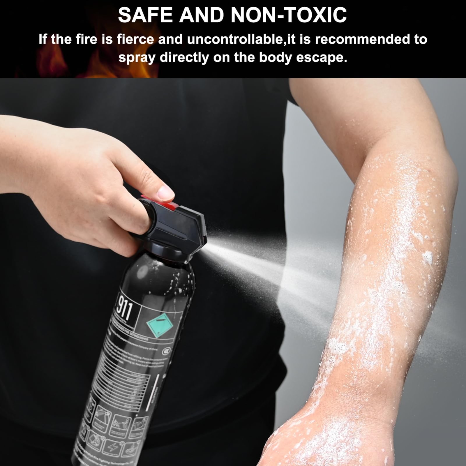 3 Pack 8-in-1 Water Fire Extinguishers Class A B C | Compact & Portable Safety K