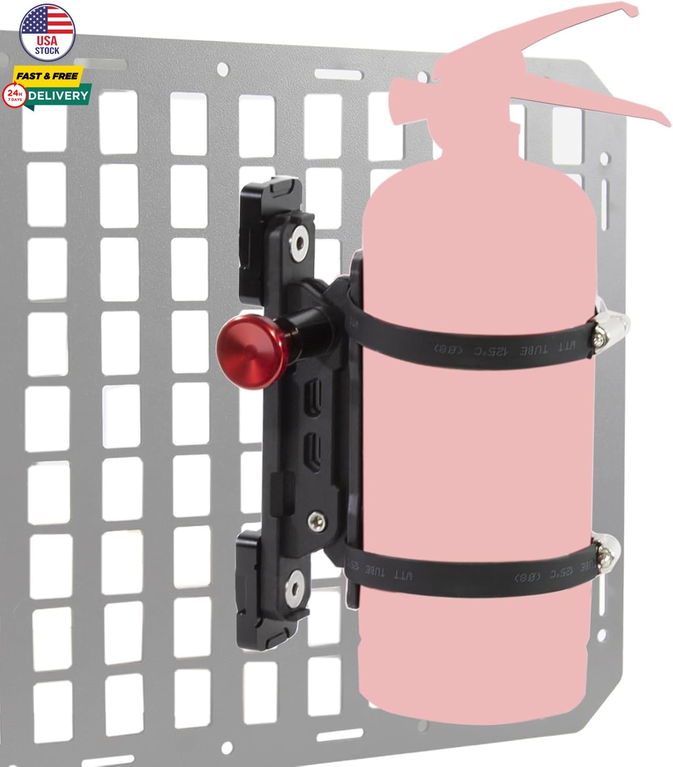 Tactical Molle Panel Fire Extinguisher Mount Quick Release Extinguisher Bracket
