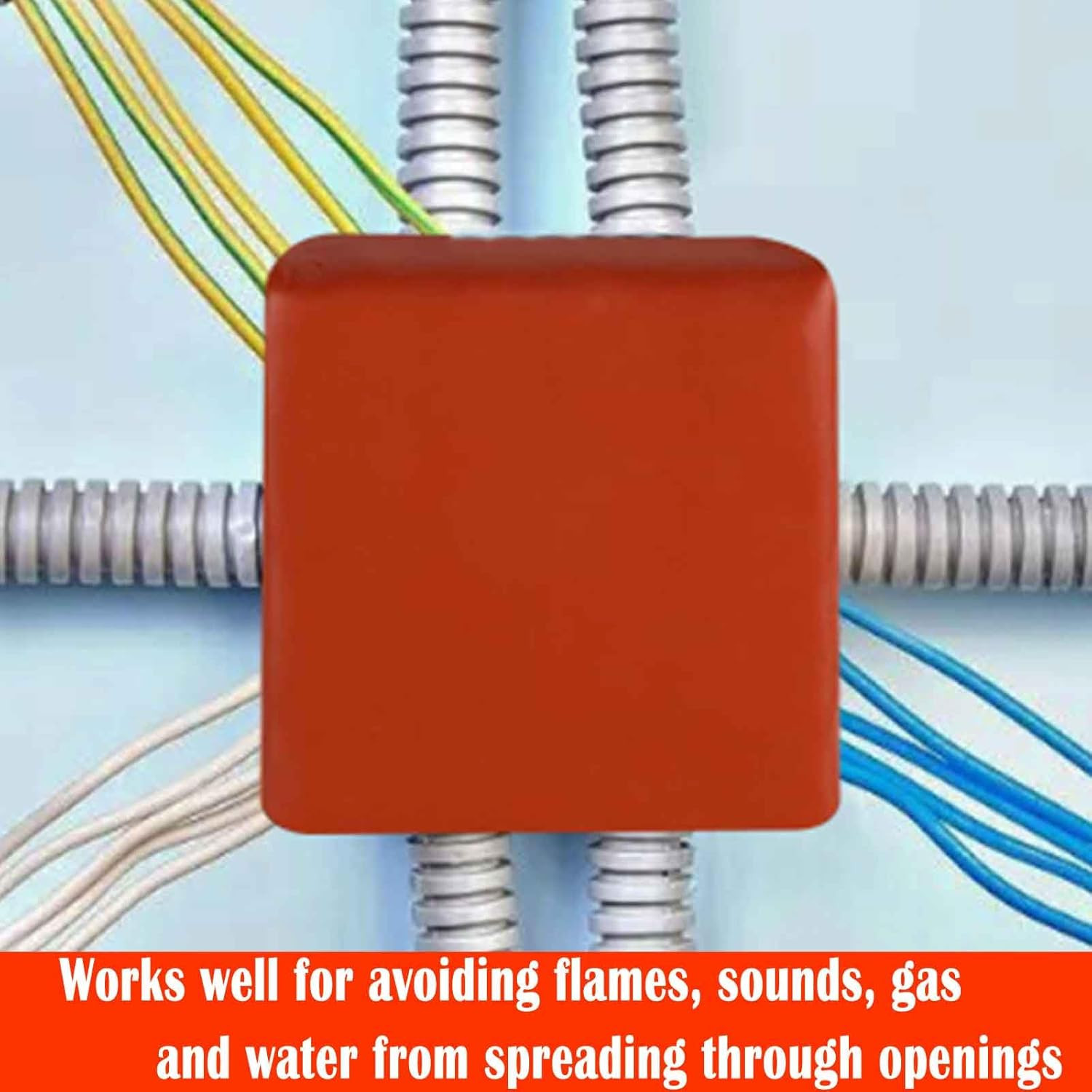 24 Pack Fire Putty Pads – Moldable Fire Barrier for Electrical Sockets & Opening