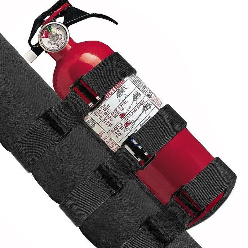 Universial Fire Extinguisher Holder Strap Adjustable Roll Bar For Car Truck Van