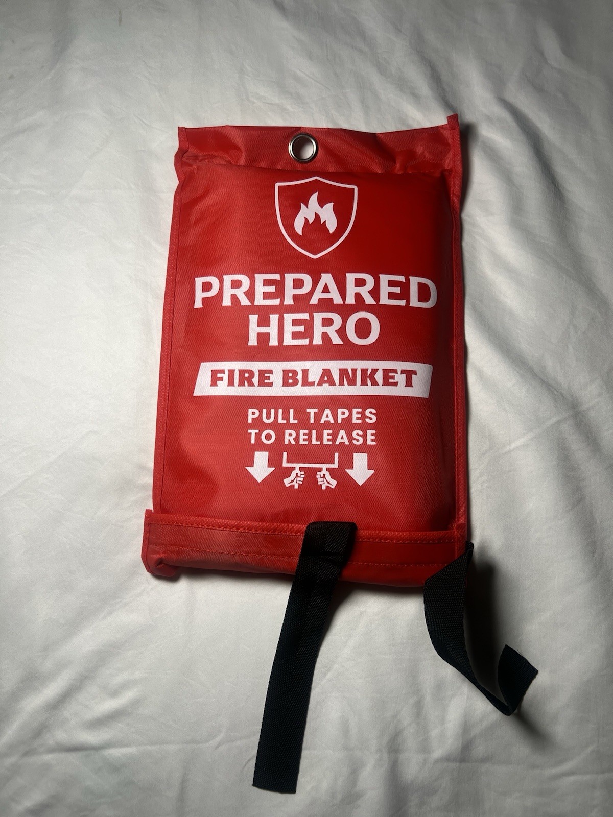 NEW Prepared Hero Fire Blanket 39″×39″ Fiberglass Home Emergency Safety Blanket