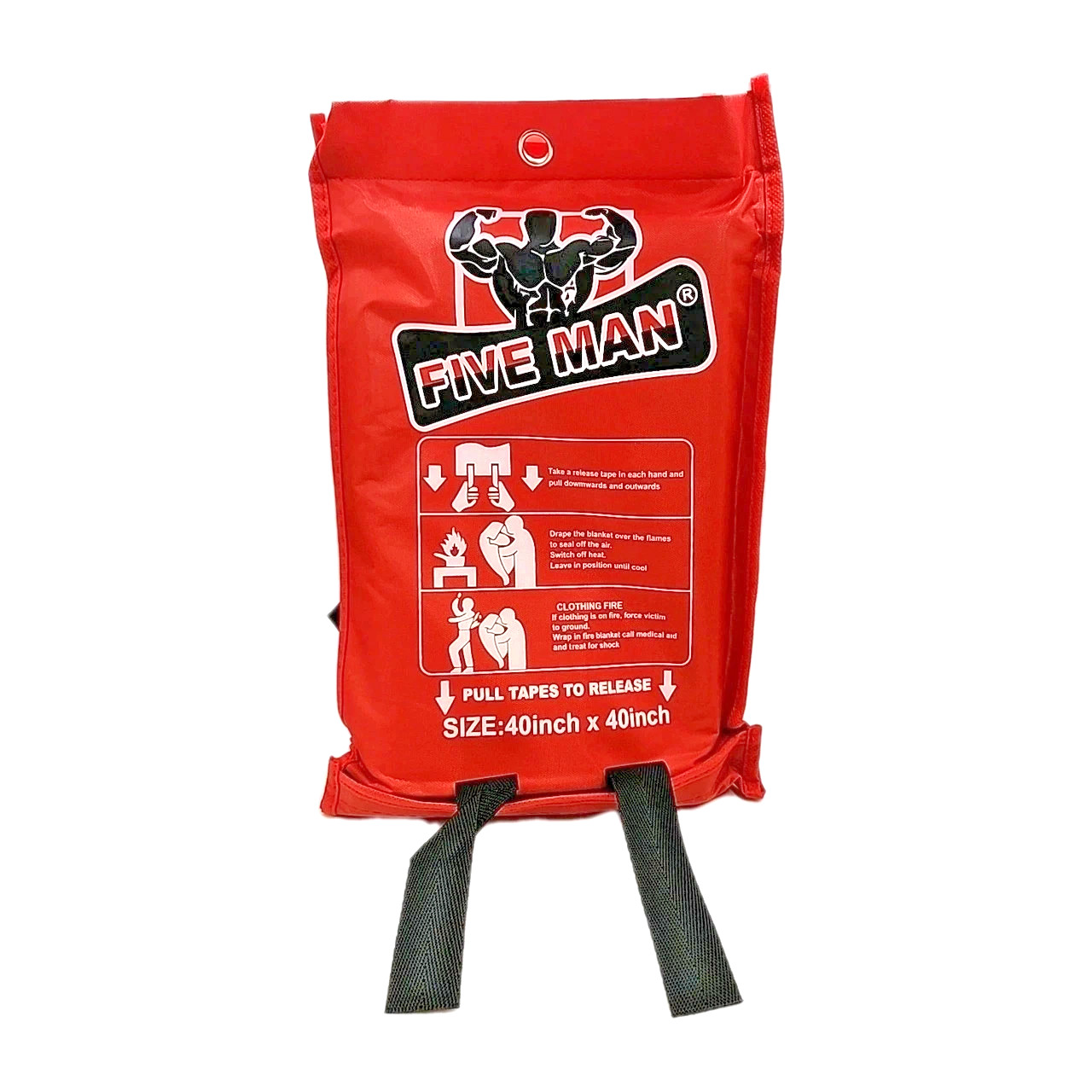 Five Man Emergency Fire Blanket For Home Kitchen 40″X40″ Fire Retardant NEW