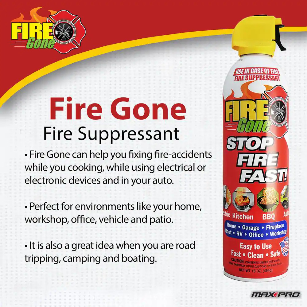 16 oz. Multi-Use Fire Extinguisher Spray – A:B:C Rated NEW