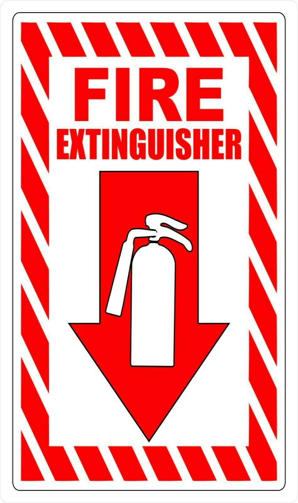 Fire Extinguisher Safety Decal Sticker Label Sign Industrial Free Shipping