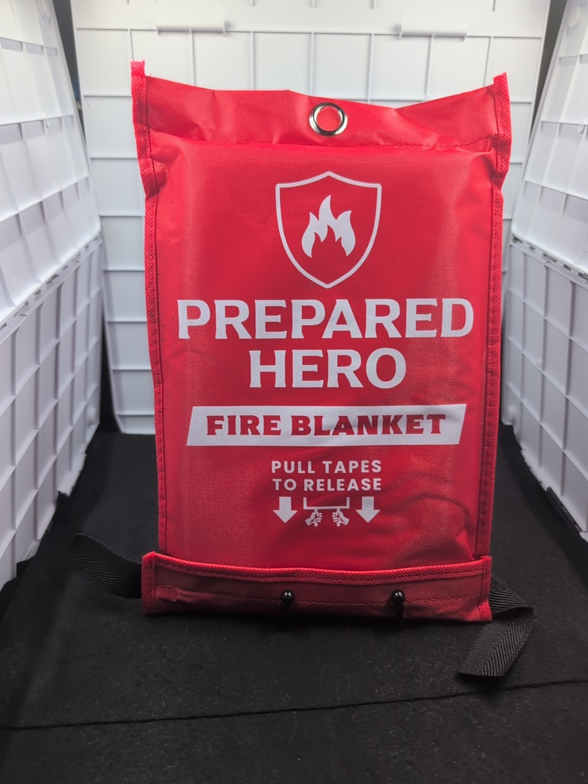 Prepared Hero Fire Blanket 39″×39″ Fiberglass Home Emergency Safety Blanket New