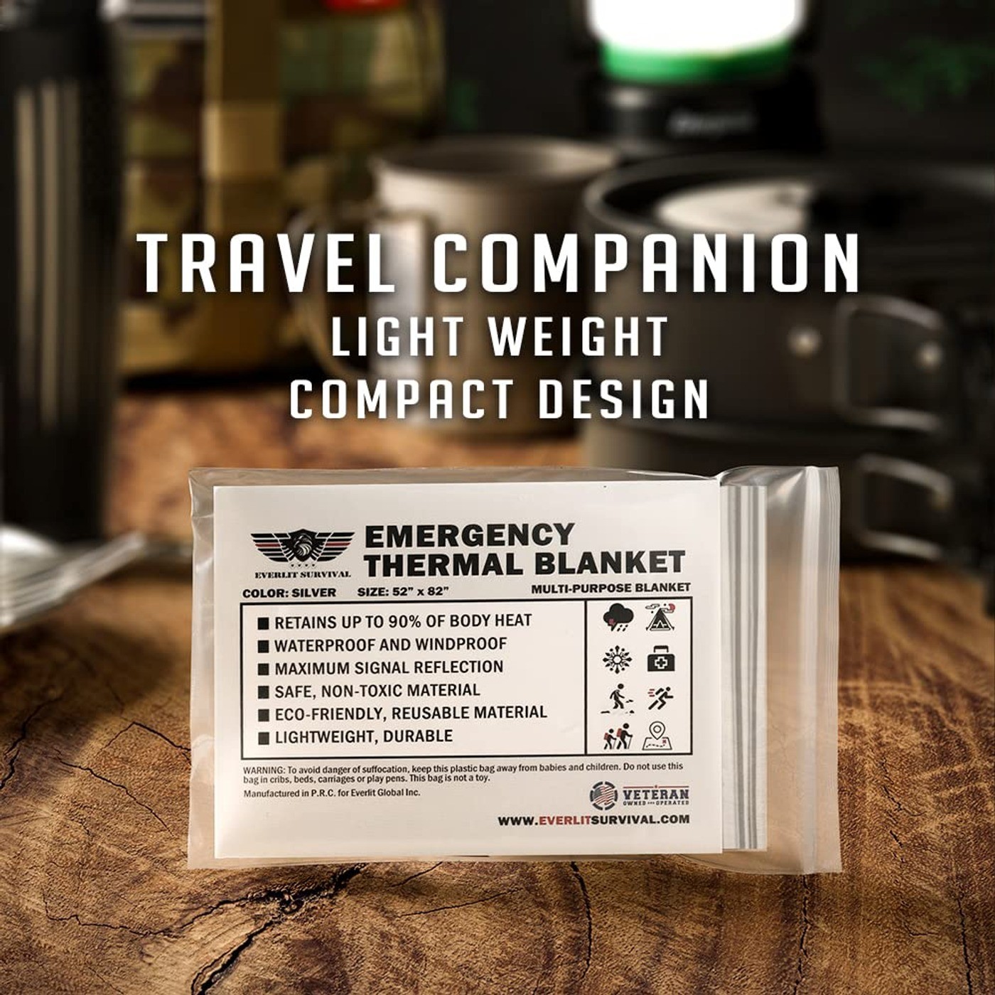 Survival Emergency Mylar Thermal Blankets -Space Blanket Survival kit Camping