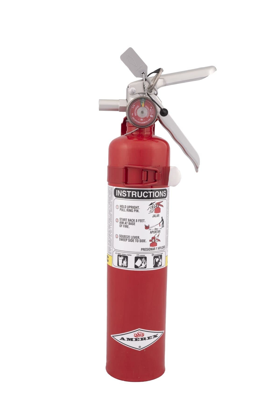 Amerex B417T 2.5 Pound ABC Dry Chemical Fire Extinguisher with Bracket