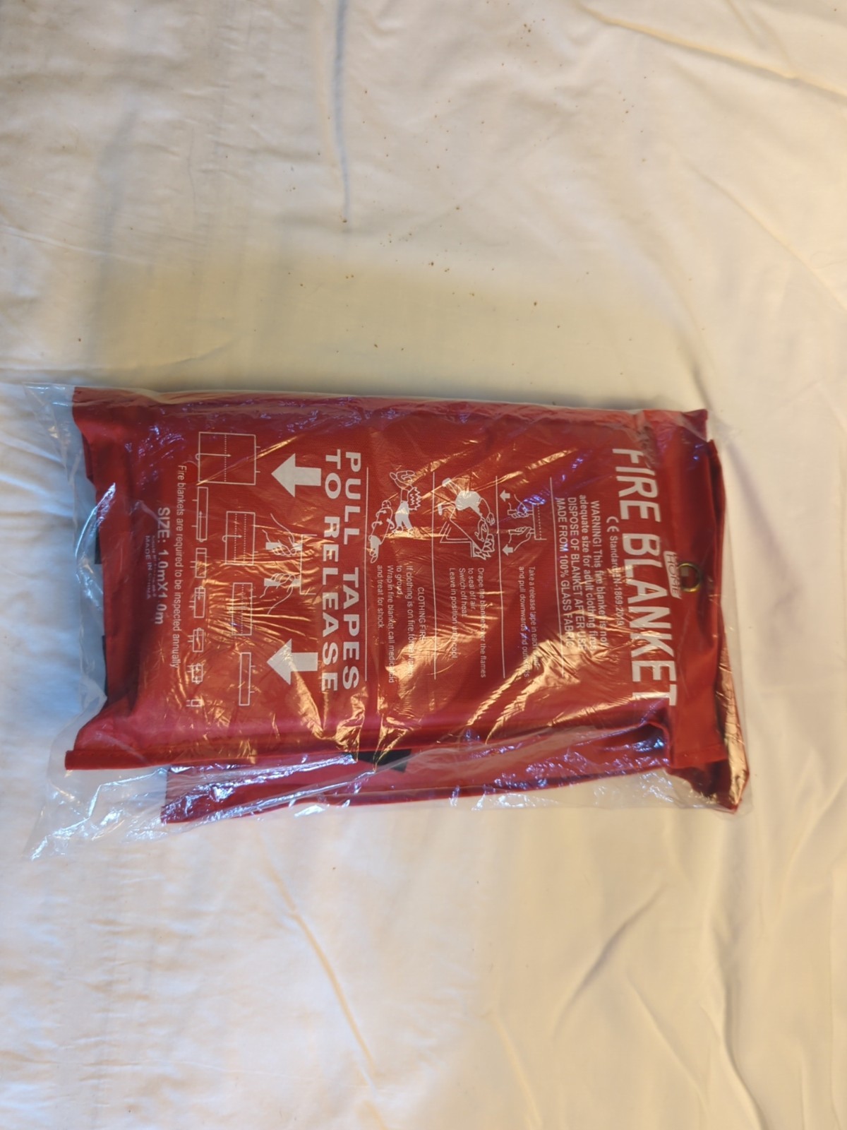– 2 Pack Fire Blanket, Fiberglass Emergency Blanket, Fireproof,Flame DekeHome