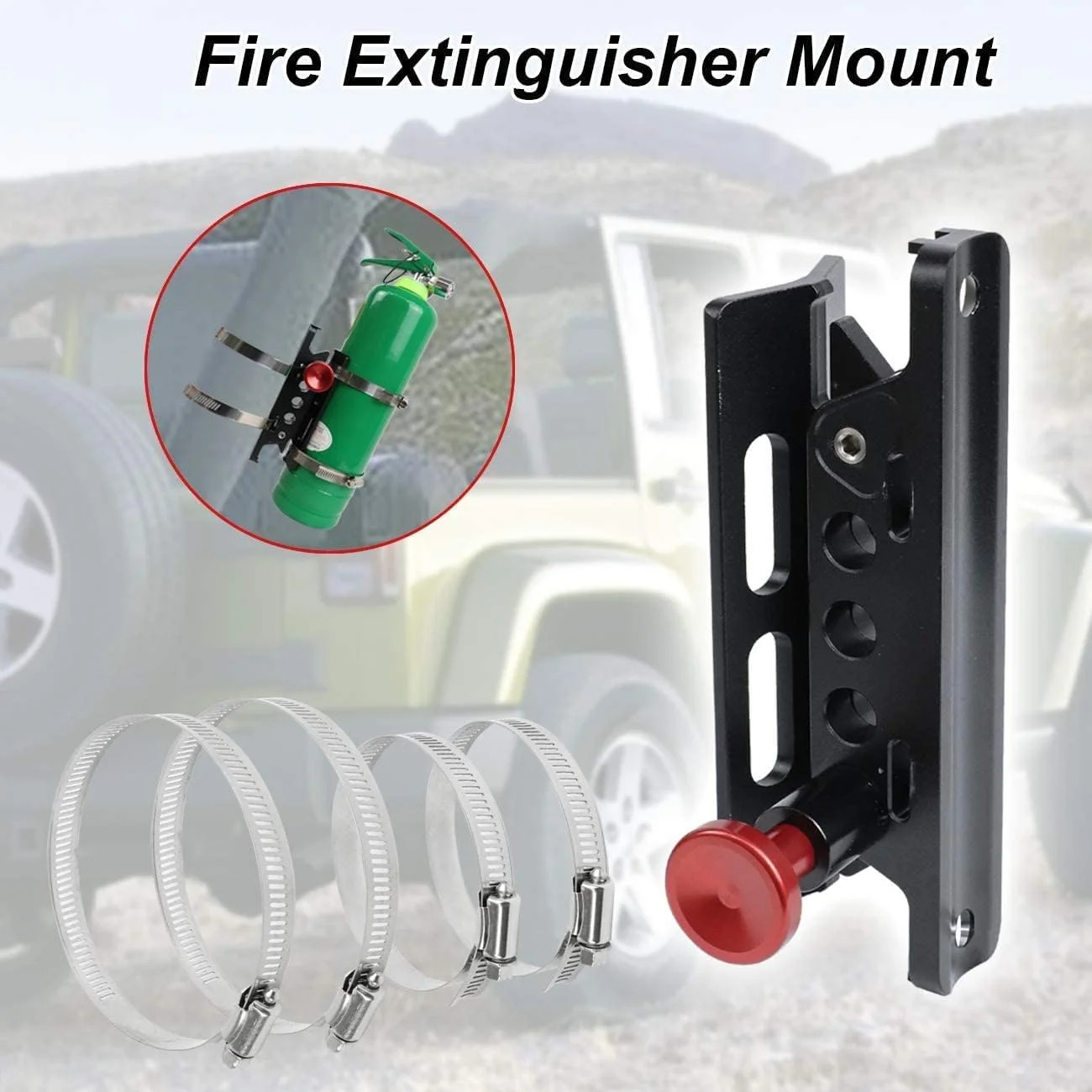 Quick Release Roll Bar Fire Extinguisher Mounting Bracket Extinguisher Mount Hol