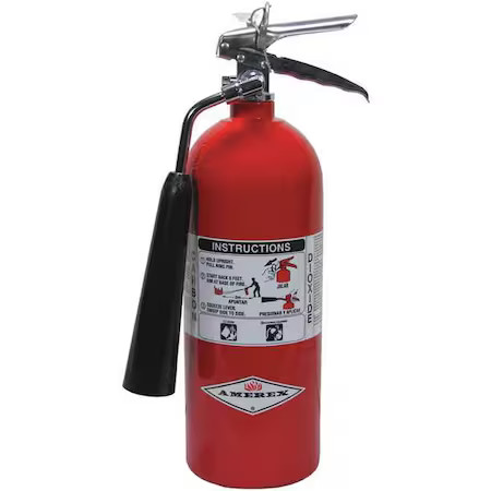 Amerex 27774 Fire Extinguisher, 5 Lb Capacity, Class Bc , Ul Rating5b:C ,