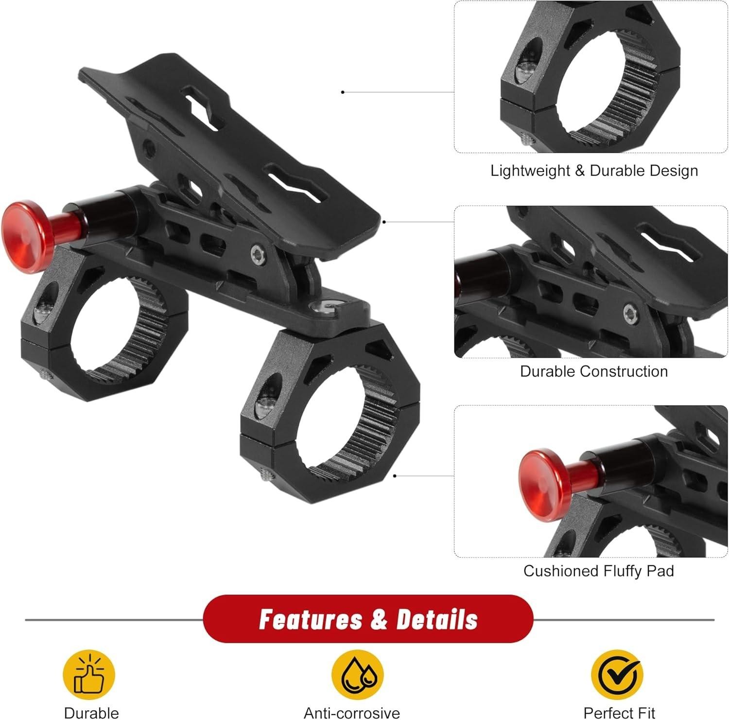 Utv Fire Extinguisher Mount Kit Quick Release Roll Bar Holder 1.75-2″