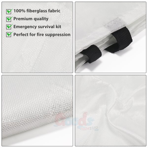 Large Fire Blanket Fireproof For Home Kitchen Office Warehouse Emergency Safety