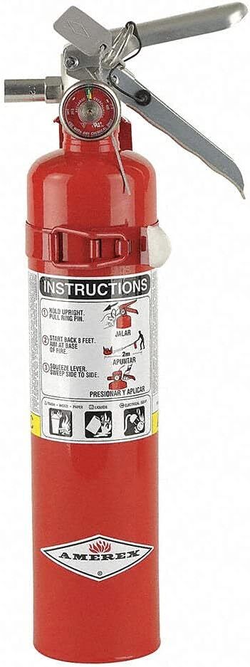 Amerex ABC, Dry Chemical Fire Extinguisher – B417T – 2.5 Pounds