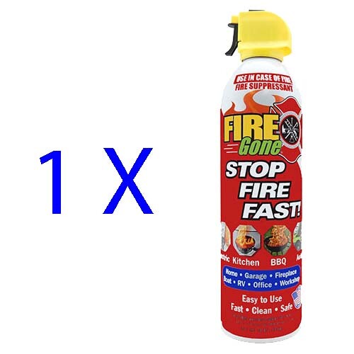 Max Pro Fire Gone Fire Suppressant, 16oz – Stop Fire Fast! (FG-007-102)