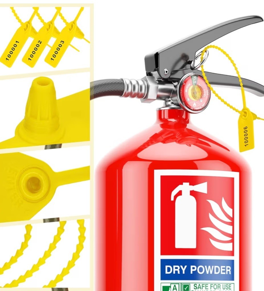 1000 Pcs Plastic Tamper Seals Fire Extinguisher Tags Security Tags Seals Safe…