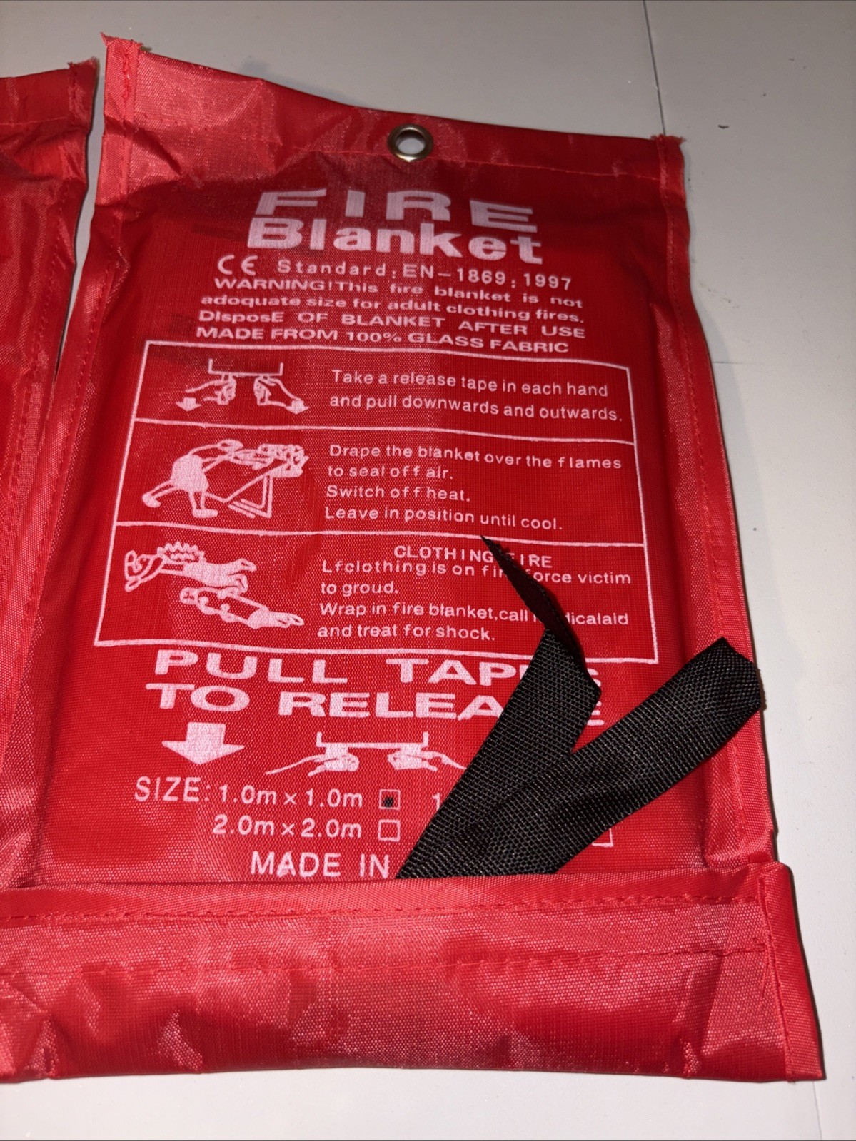 2 Fire Blankets, Fiberglass Emergency Blanket for Home, Kitchen, Office