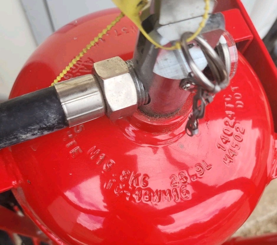 ​Badger 50MB Wheeled Fire Extinguisher 50 lb ABC Dry Chemical Portable Cart Unit