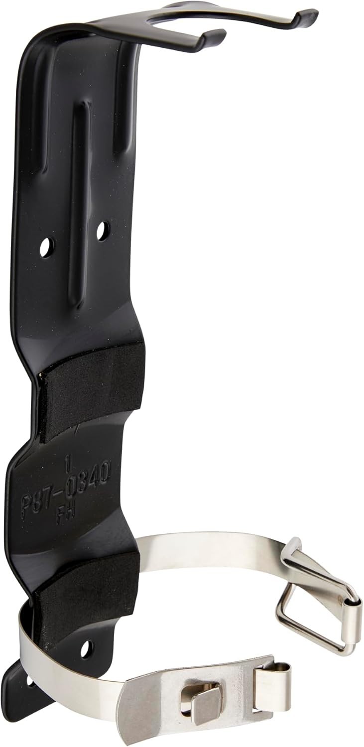 Black Powder Coated Fire Extinguisher Bracket – Heavy Duty & Reliable