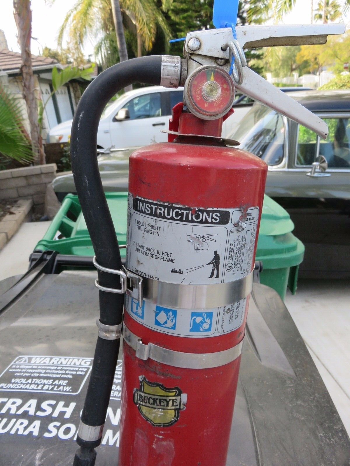 🧯5lb-AMEREX-BADGER-BUCKEYE FIRE EXTINGUISHER VEHICLE/MARINE STRAP BRACKET NEW