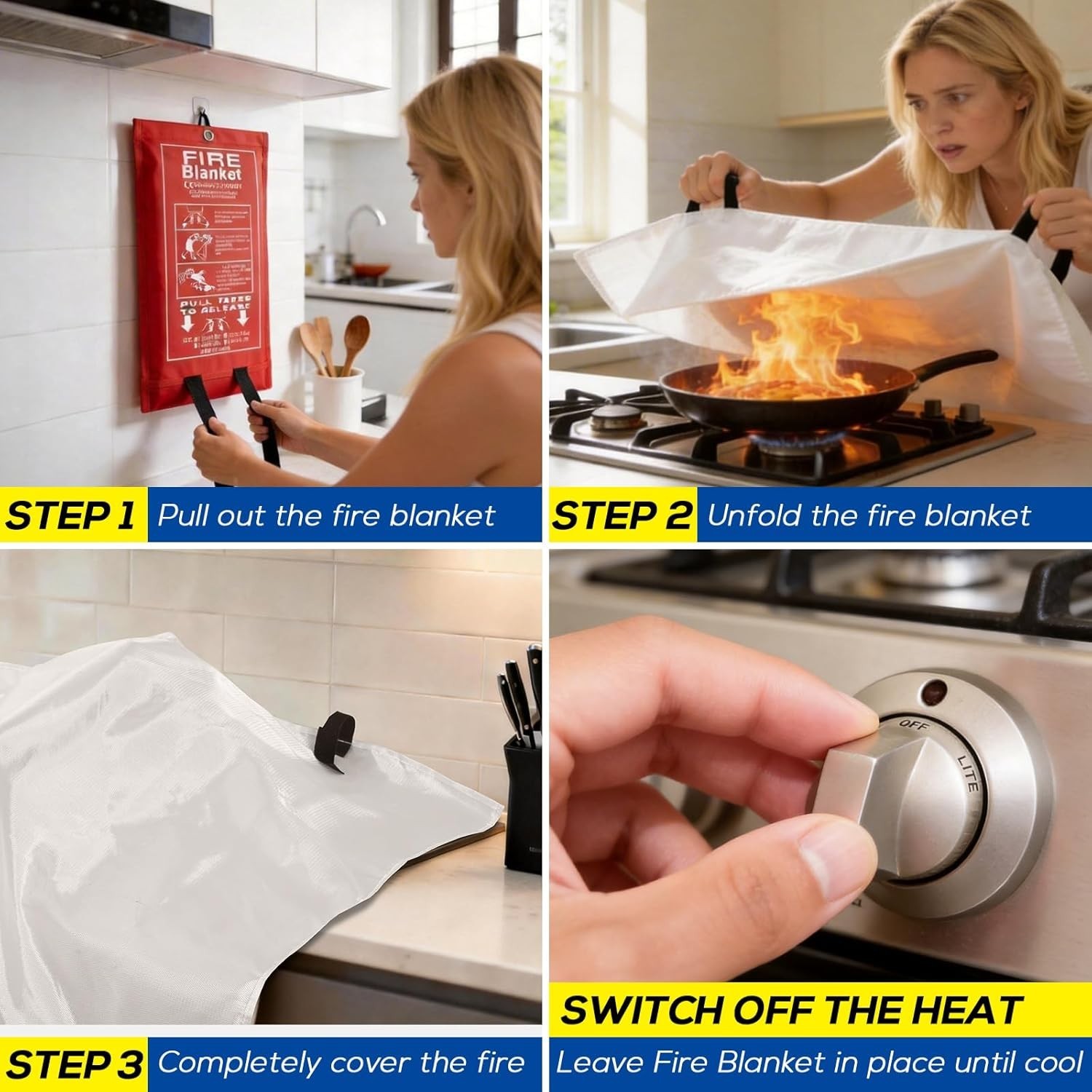 Fire Suppression Blanket for Home Cookouts and Emergencies