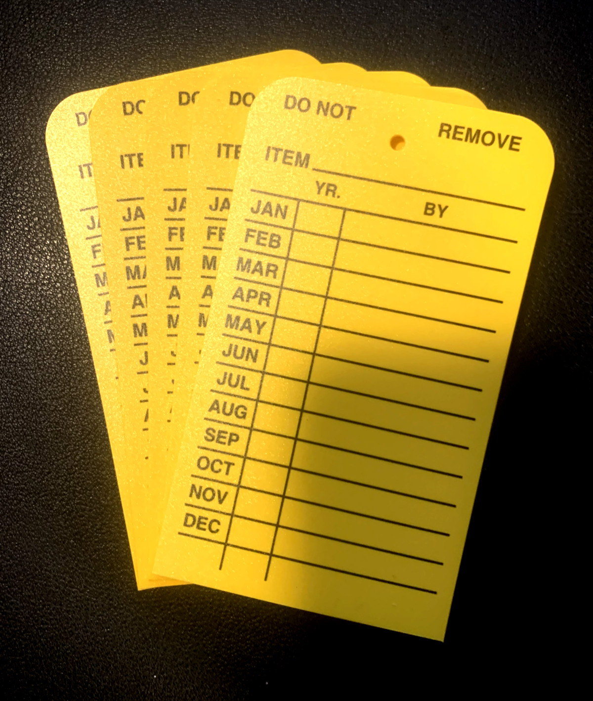 🔥🧯5-PLASTIC MONTHLY INSPECTION TAGS Fire Extinguisher INDOOR/OUTDOOR USE🔥🧯