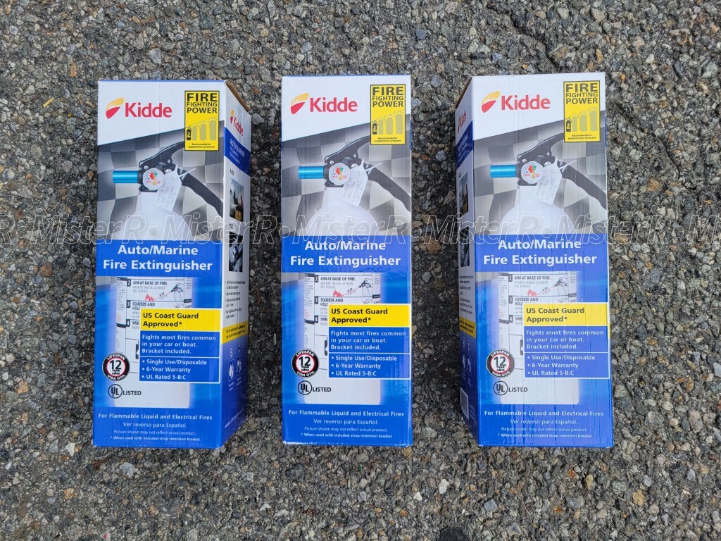 Kidde • Auto/Marine Fire Extinguisher • 3lb Dry Chemical • Car/Truck/Boat