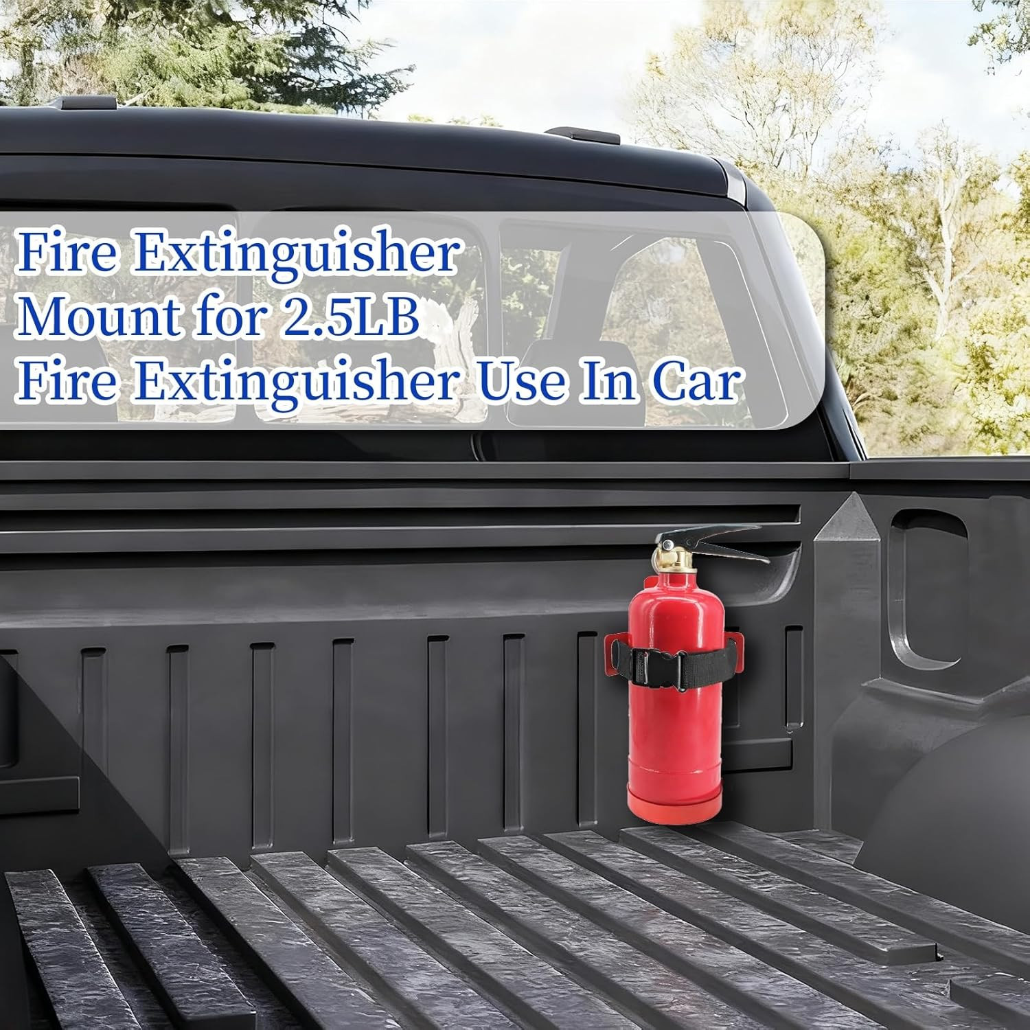 2.5LB Small Fire Extinguisher Mount,Metal Fire Extinguisher Bracket Wall Mounted