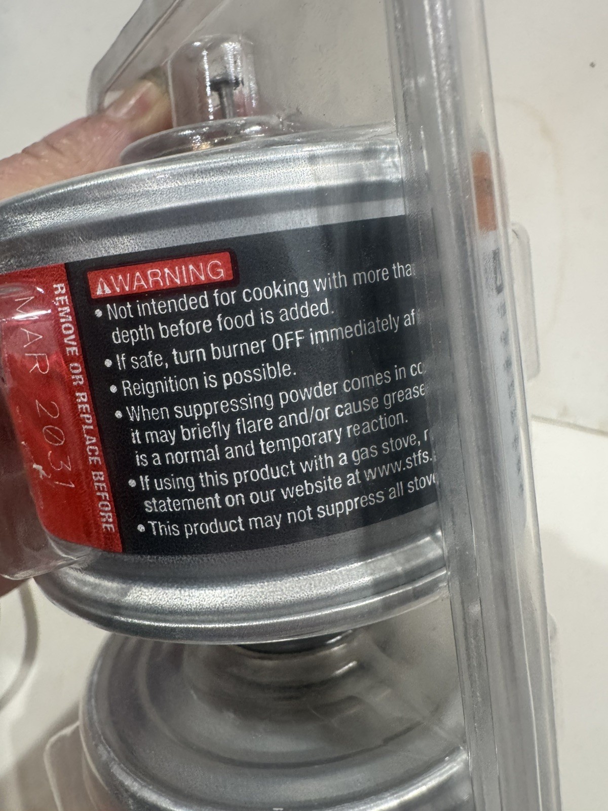 NEW – StoveTop FireStop RangeHood Fire Suppressor 2 Pack – march 2031