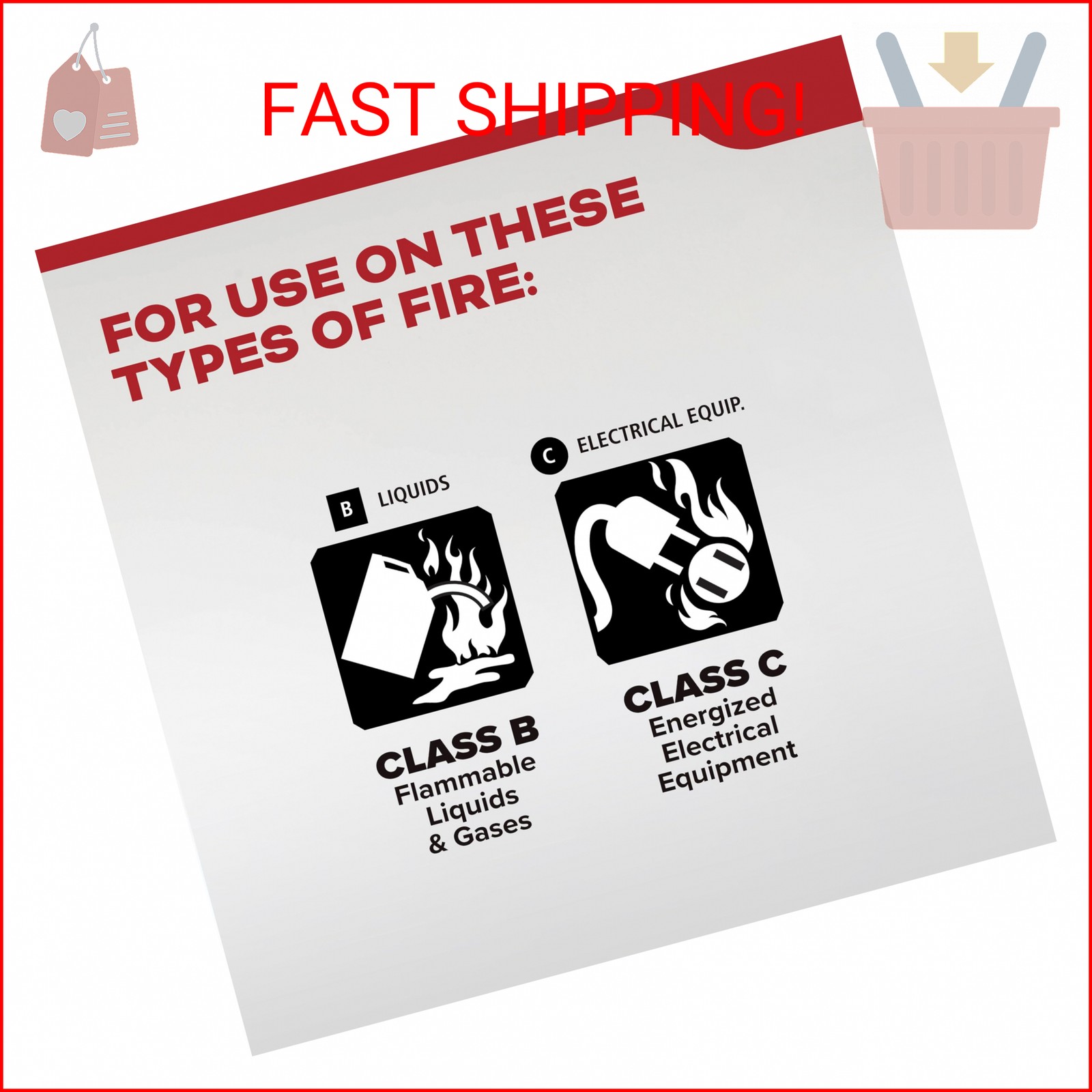 Kidde Fire Extinguisher for Vehicles, Cars, Trucks, Single-Use 10BC
