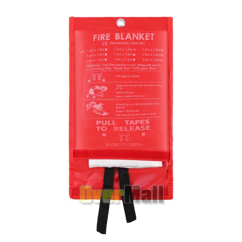 47″X47″ Fire Blanket Emergency for Home Car Fiberglass Fire Suppression Blanket
