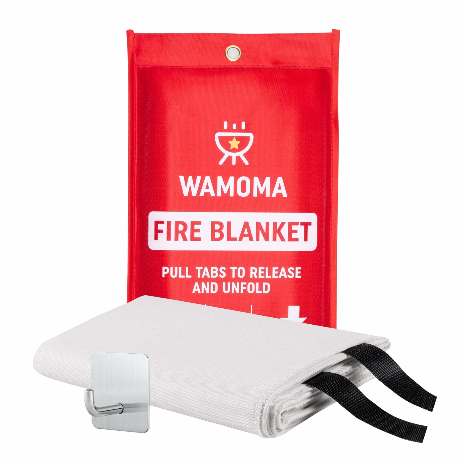 Fire Suppression Blanket – Waterproof, Oil-Resistant, Fiberglass Fire Blanket…