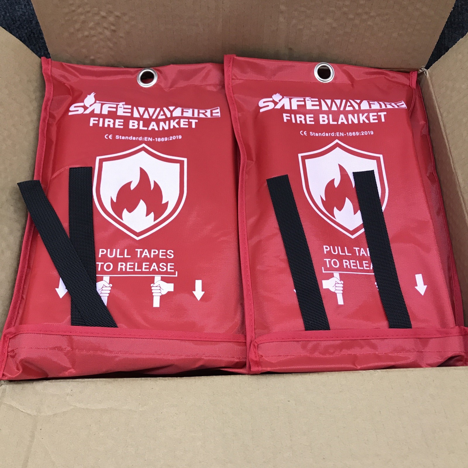 12 Pack Safewayfire Fire Blanket 38″ x 38″ for Home Kitchen Safety Suppression