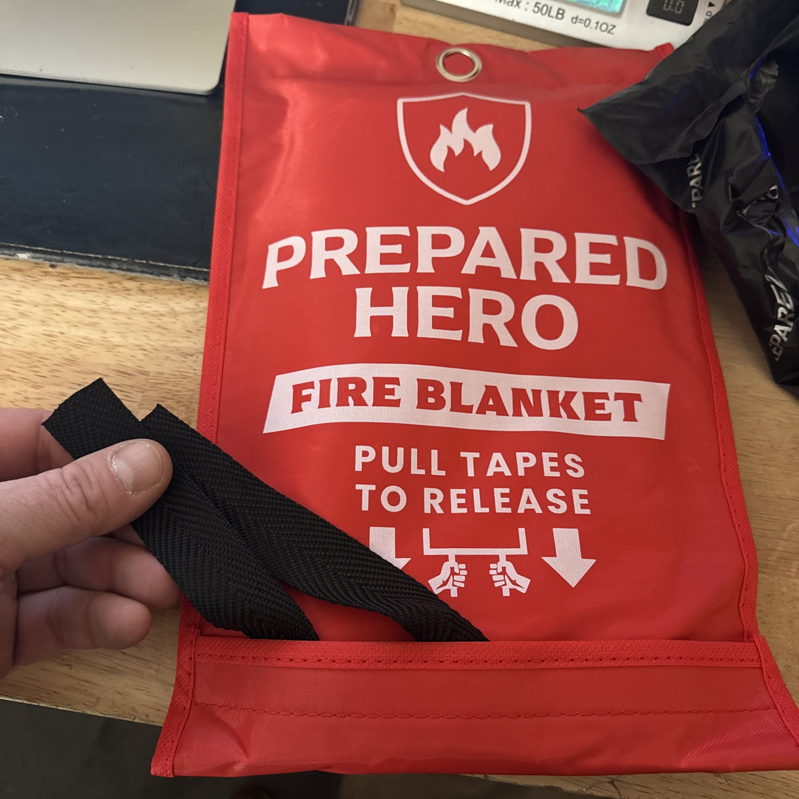 Emergency Fire Blanket Prepare Hero 40×40” Firefighter Rescue Fireproof Car Auto