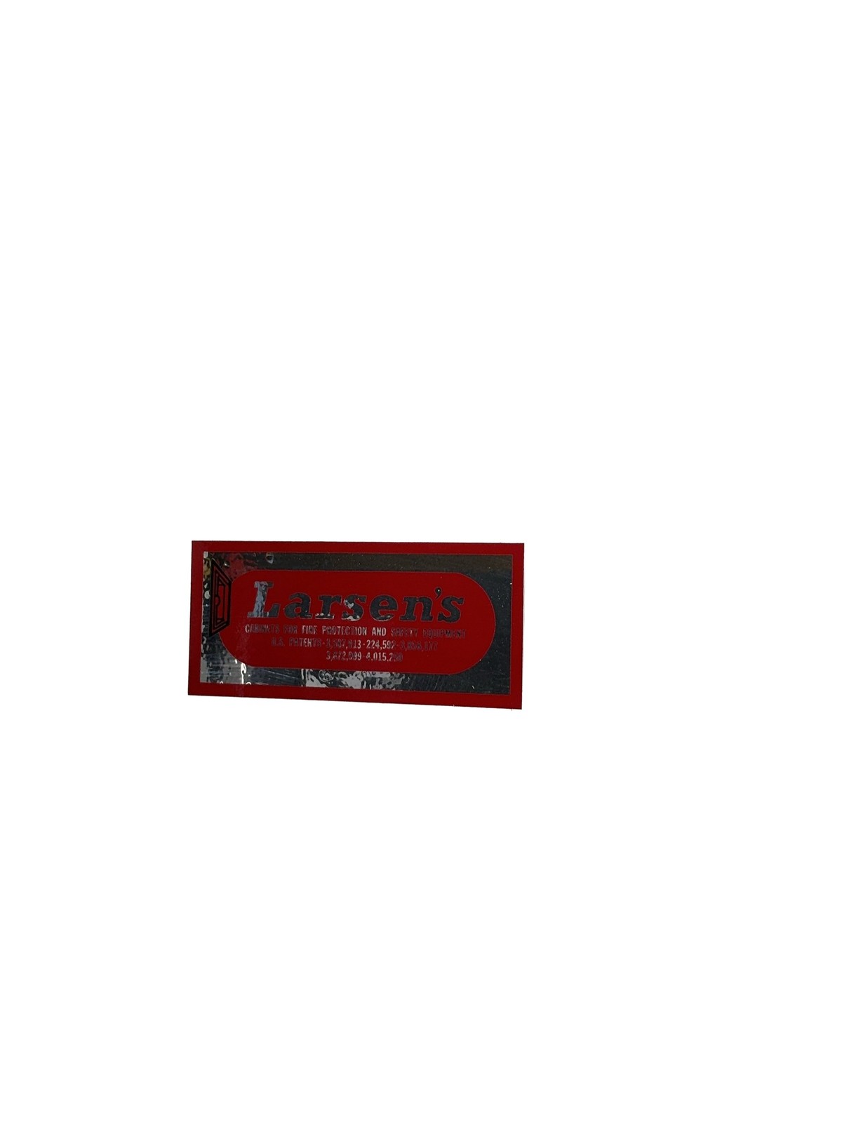 Larsen’s Fire Extinguisher Cabinet 2409SM Metal White Glass Front Handle