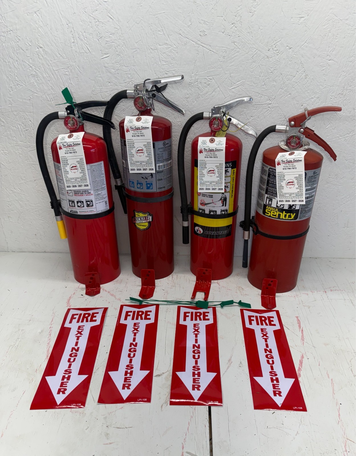 Fire Extinguisher – 10Lb ABC Fire Extinguisher – Lot of 4
