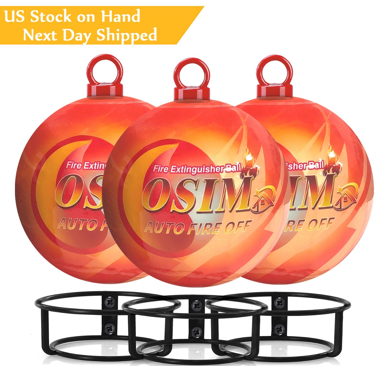 3-pack Automatic Self-Exciting Fire Extinguisher Ball for Kitchen Garage Home